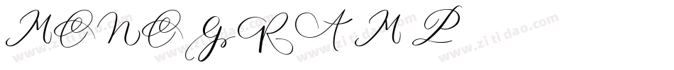 MONOGRAM P字体转换